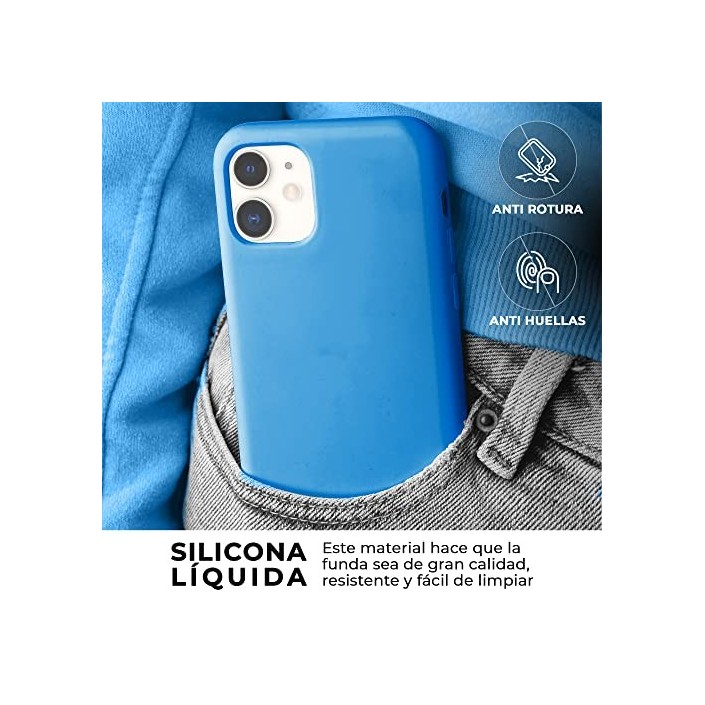 Funda Silicona para Apple iPhone 11 Azul...