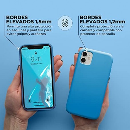 Funda Silicona para Apple iPhone 11 Azul Surfero | Librephonia