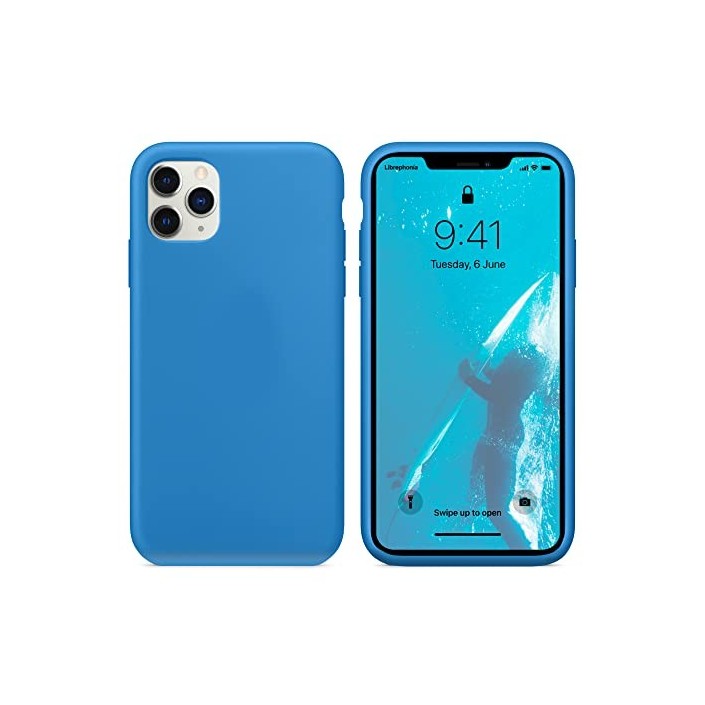 Funda Silicona para Apple iPhone 11 Pro Azul...