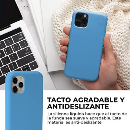 Funda Silicona para Apple iPhone 11 Pro Azul Surfero | Librephonia