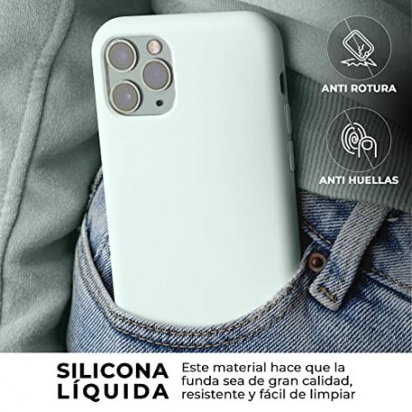 Funda Silicona para Apple iPhone 11 Pro Max Espuma de Mar | Librephonia