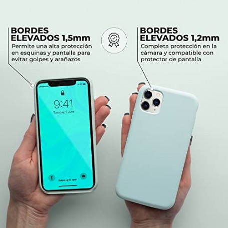 Funda Silicona para Apple iPhone 11 Pro Max Espuma de Mar | Librephonia