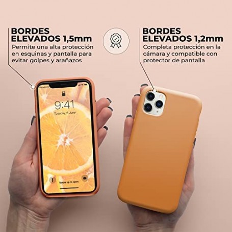 Funda Silicona para Apple iPhone 11 Pro Max Vitamina C | Librephonia