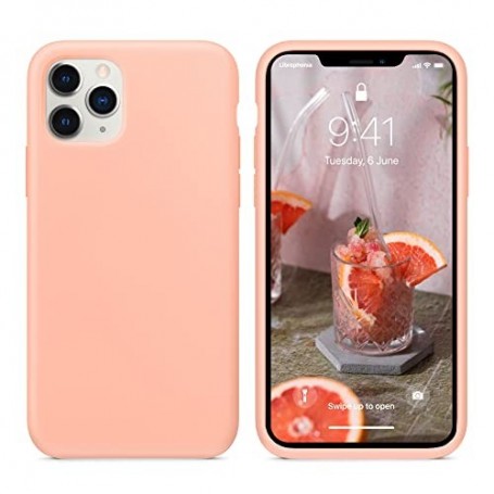 Funda Silicona para Apple iPhone 11 Pro Max Pomelo | Librephonia