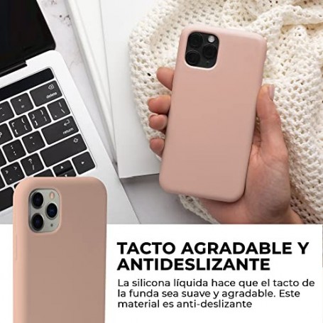 Funda Silicona para Apple iPhone 11 Pro Max Pomelo | Librephonia