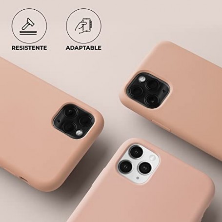 Funda Silicona para Apple iPhone 11 Pro Max Pomelo | Librephonia