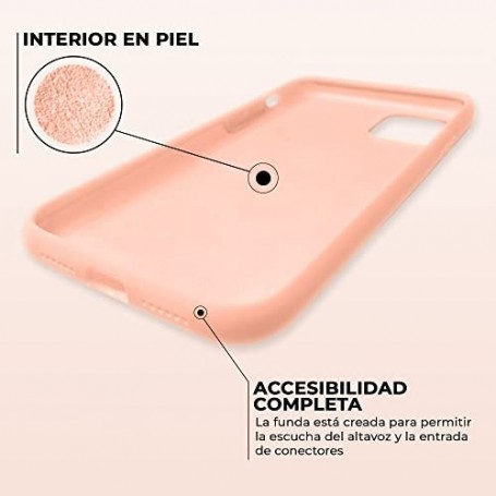 Funda Silicona para Apple iPhone 11 Pro Max Pomelo | Librephonia