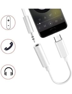 Adaptador Compatible CM20 Tipo C a Jack 3.5mm 2