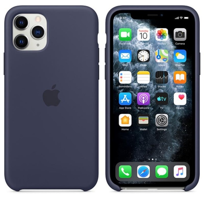 Funda Apple iPhone 11 Pro Silicona Azul Medianoche