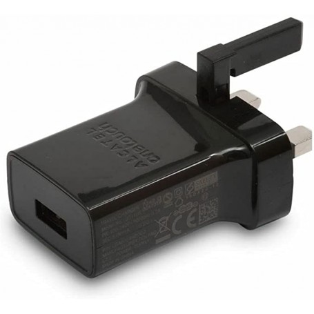 Cargador Alcatel Modelo UC11UK Negro UK| Sin Embalaje