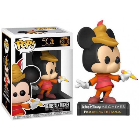 Figura Funko POP! Disney Archives 50º Aniversario Mickey Beanstalk Modelo 800 | 49892