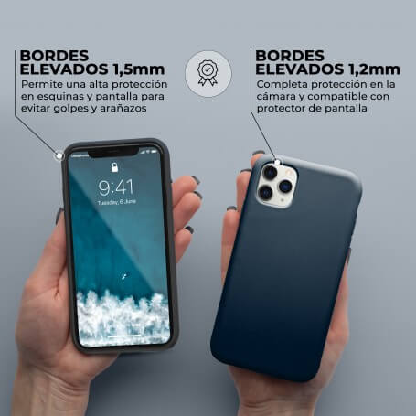 Funda Silicona para Apple iPhone 11 Pro Max Azul Marino | Librephonia
