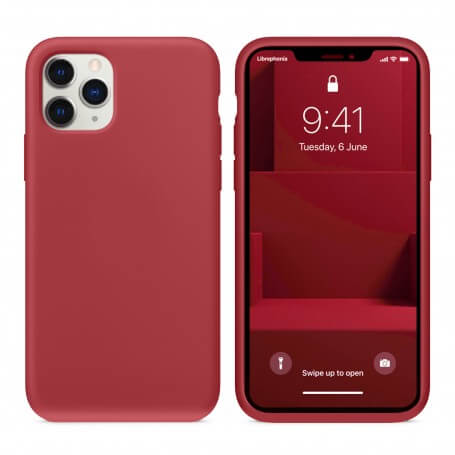 Funda Silicona para Apple iPhone 11 Pro Granate | Librephonia