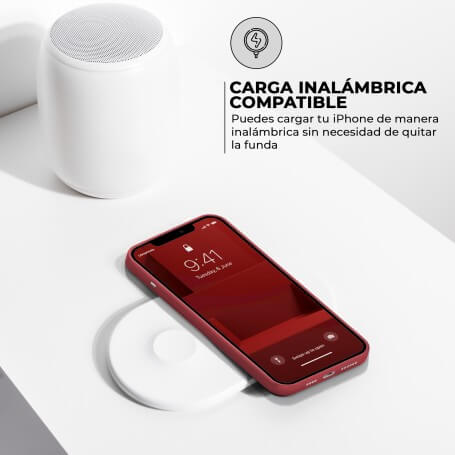 Funda Silicona para Apple iPhone 11 Pro Granate | Librephonia