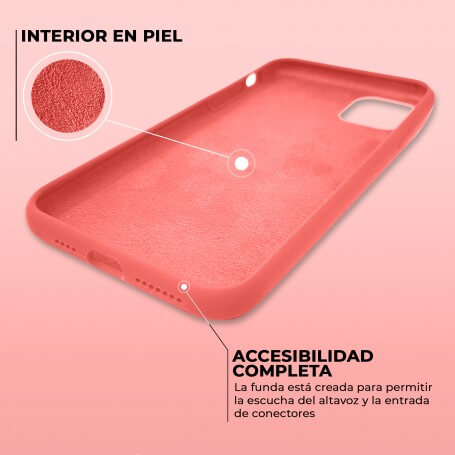 Funda Silicona para Apple iPhone 11 Pro Max Rosa Chicle | Librephonia