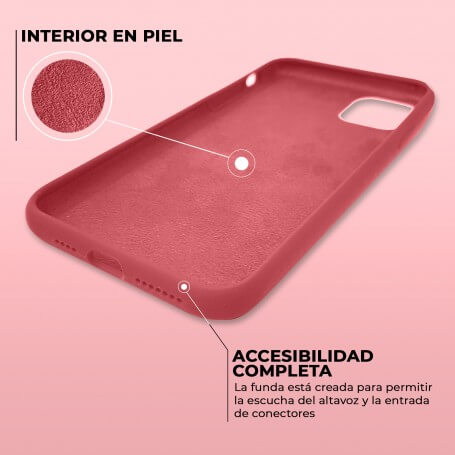 Funda Silicona para Apple iPhone 11 Pro Max Granate | Librephonia