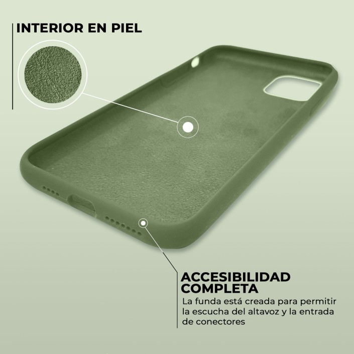 Funda Silicona para Apple iPhone 11 Pro Verde...