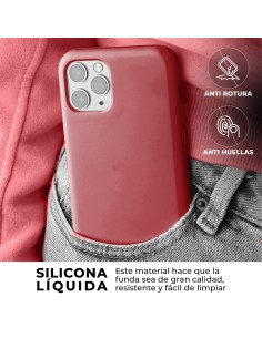 Funda Silicona para Apple iPhone 11 Pro Max Granate |... 2