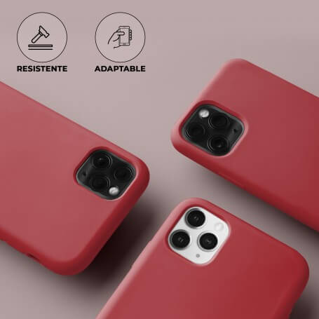 Funda Silicona para Apple iPhone 11 Pro Max Granate | Librephonia