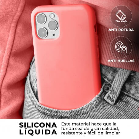 Funda Silicona para Apple iPhone 11 Pro Max Rosa Chicle | Librephonia