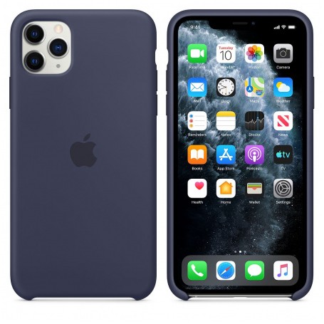 Funda Apple iPhone 11 Pro Max Silicona Azul Medianoche MWYW2