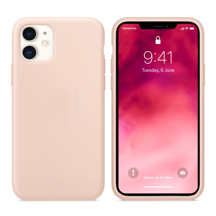 Funda Silicona para Apple iPhone 11 Rosa Arena...