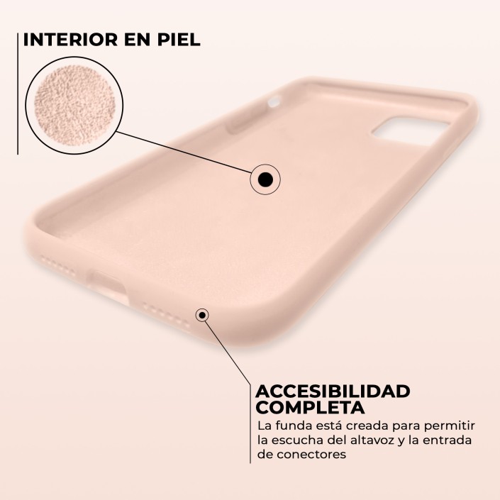 Funda Silicona para Apple iPhone 11 Rosa Arena...