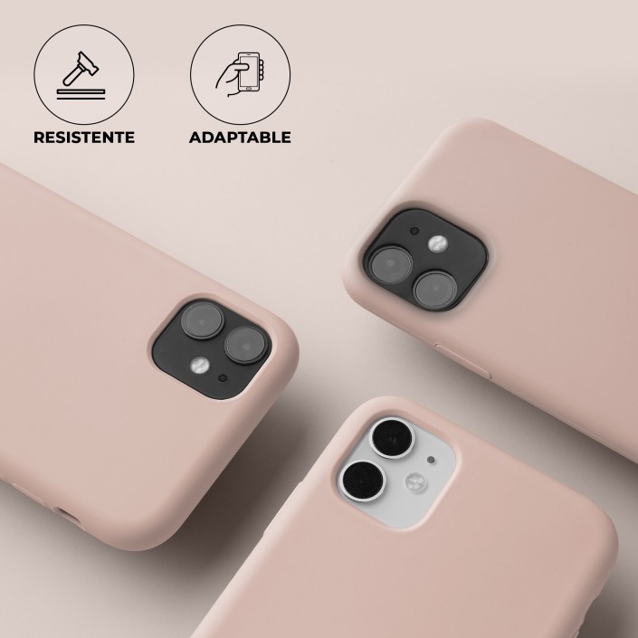 Funda Silicona para Apple iPhone 11 Rosa Arena...