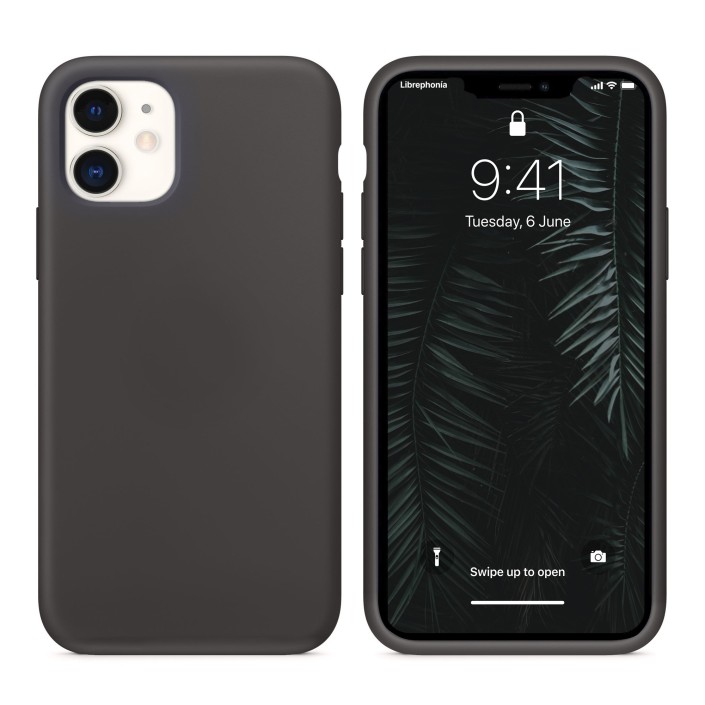 Funda Silicona para Apple iPhone 11 Negro -...