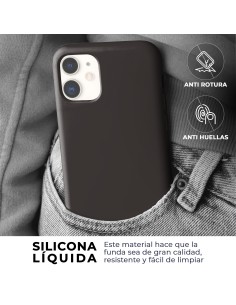 Funda Silicona para Apple iPhone 11 Negro - Librephonia 2