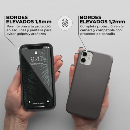 Funda Silicona para Apple iPhone 11 Negro - Librephonia