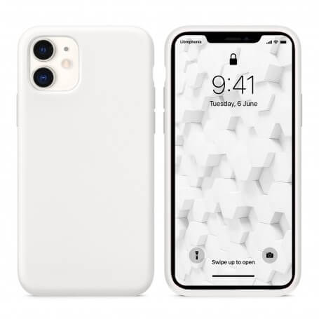 Funda Silicona para Apple iPhone 11 Blanco - Librephonia