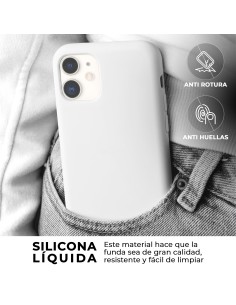 Funda Silicona para Apple iPhone 11 Blanco - Librephonia 2