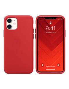Funda Silicona para Apple iPhone 11 Rojo - Librephonia