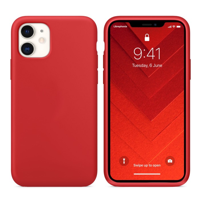 Funda Silicona para Apple iPhone 11 Rojo -...