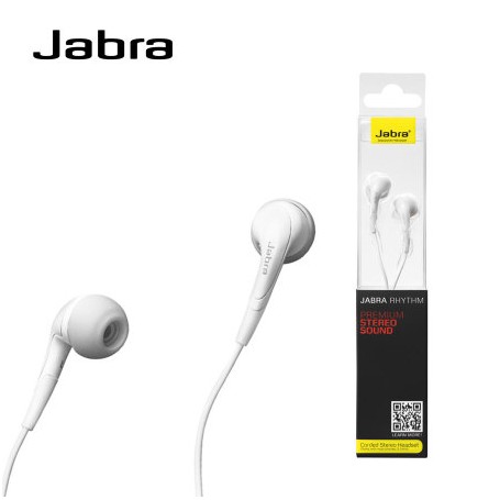 Auriculares Jabra Rhythm con conexión Jack 3.5mm Color Blanco Modelo 100-55220003-60 | Estado Como Nuevo | Outlet