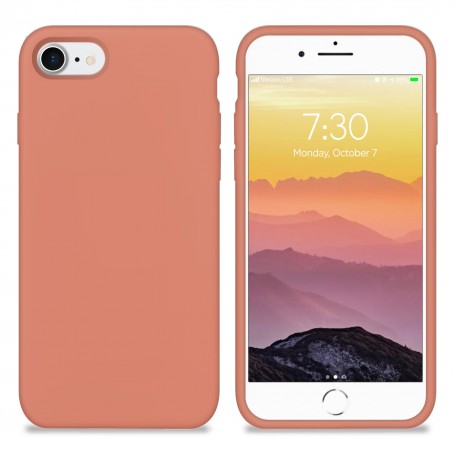 Funda Silicona para Apple iPhone 7 / 8 / SE 2020 Melocotón - Librephonia | Estado Muy Bueno |Outlet