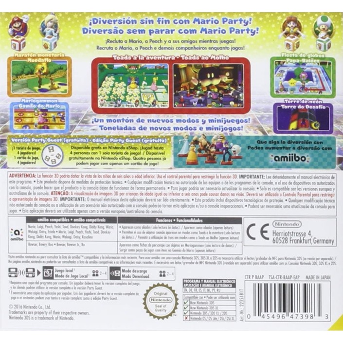 Juego Para Nintendo 3DS Mario Party Star Rush |...