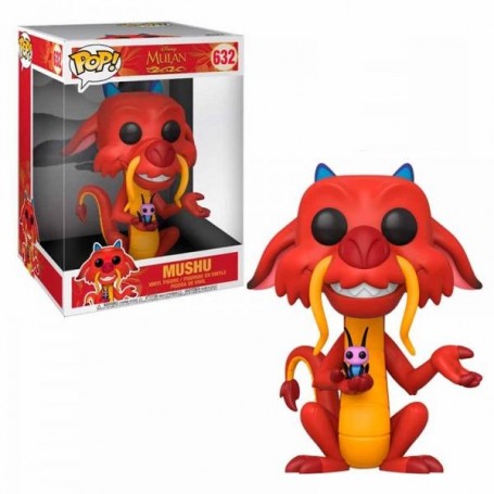 Figura Funko Pop! Disney Mulan Mushu Modelo 632 | 45742 Tamaño Gigante 25 cms