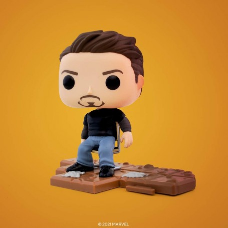 Figura Funko Pop! Marvel Avengers Deluxe Victory Shawarma Tony Stark Modelo 756 | 54901 Edición Exclusiva