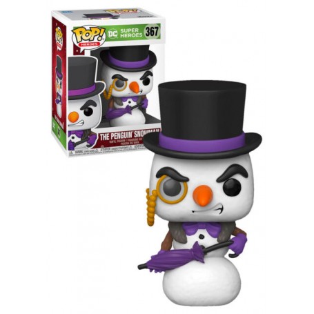 Figura Funko Pop! DC Super Héroes Pingüino como Muñeco de Nieve Modelo 367 | 51674 Edición Especial