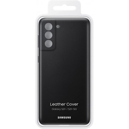 Funda Samsung En Piel para Galaxy S21 Plus Color Negro Modelo EF-VG996LB | Estado Como Nuevo | Outlet