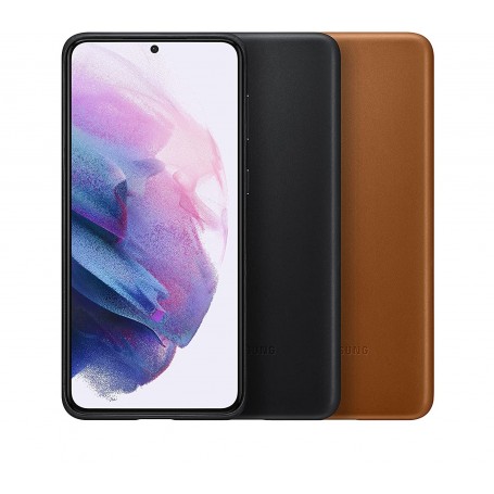 Funda Samsung En Piel para Galaxy S21 Plus Color Negro Modelo EF-VG996LB | Estado Como Nuevo | Outlet