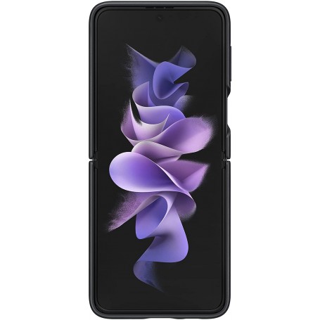 Funda de Piel Para Samsung Z Flip 3 Color Negro Modelo EF-VF711LB