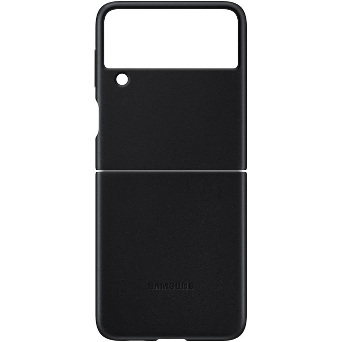 Funda de Piel Para Samsung Z Flip 3 Color Negro...