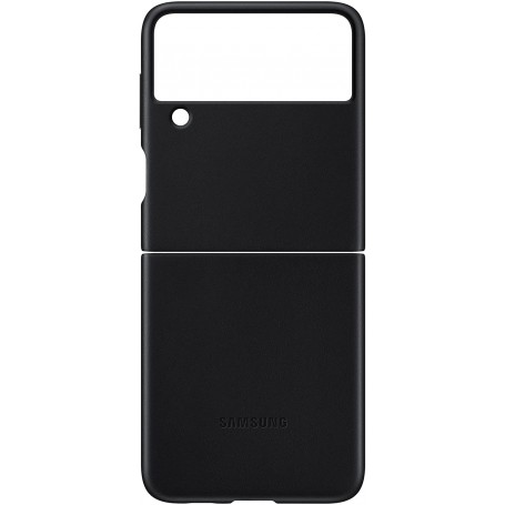 Funda de Piel Para Samsung Z Flip 3 Color Negro Modelo EF-VF711LB