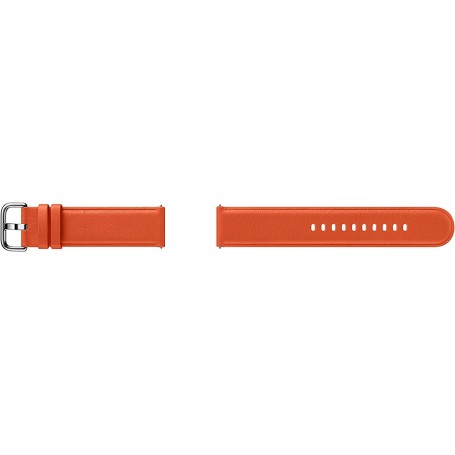 Correa de Piel Band 20 mm para Reloj Smartwatch Samsung Galaxy Watch Active 2 Color Naranja Modelo ET-SLR82MO