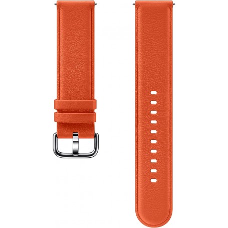 Correa de Piel Band 20 mm para Reloj Smartwatch Samsung Galaxy Watch Active 2 Color Naranja Modelo ET-SLR82MO