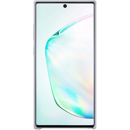 Funda Samsung de Silicona para Galaxy Note 10 plus Plata EF-PN975TS | Estado Como Nuevo | Outlet