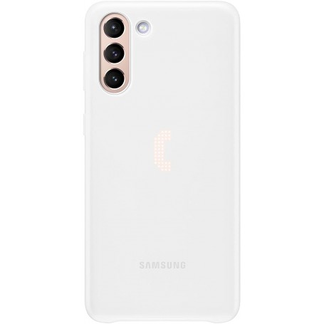 Funda Led Cover para Samsung Galaxy S21 Plus Blanco Modelo EF-KG996CW | Estado Como Nuevo | Outlet
